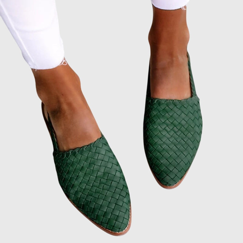Woven Slingback Flats with Adjustable Strap for Summer - photo 4
