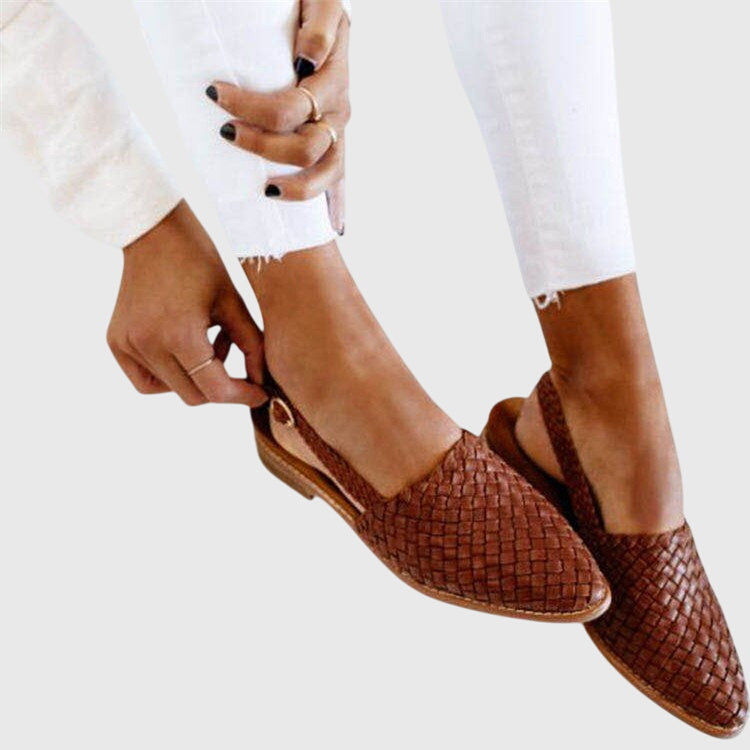 Woven Slingback Flats with Adjustable Strap for Summer - photo 8