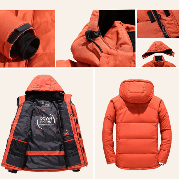 Waterproof Hooded Winter Jacket for Cold Wet Weather - Photo 6