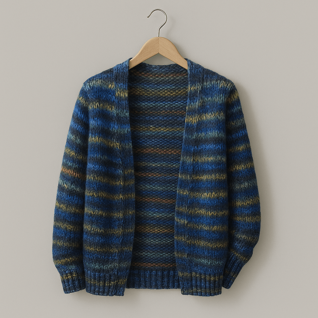Multicolor Knit Cardigan for Cozy Casual Everyday Layering - Photo 5