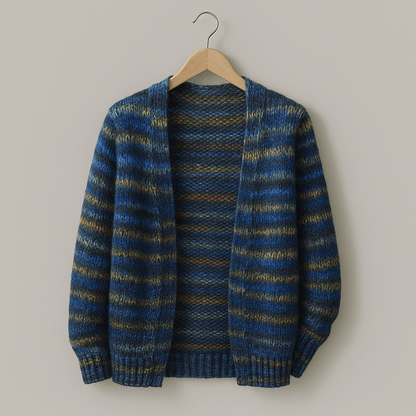 Multicolor Knit Cardigan for Cozy Casual Everyday Layering - Photo 5