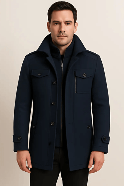 Structured Mid-Length Winter Coat for Everyday Wear - Photo 9