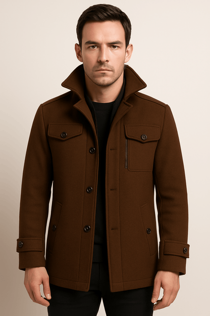 Structured Mid-Length Winter Coat for Everyday Wear - Photo 7