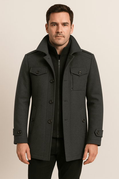 Structured Mid-Length Winter Coat for Everyday Wear - Photo 5