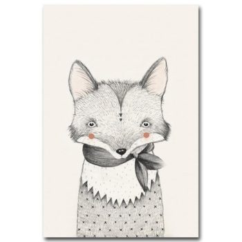 Scandi Fox Art Print