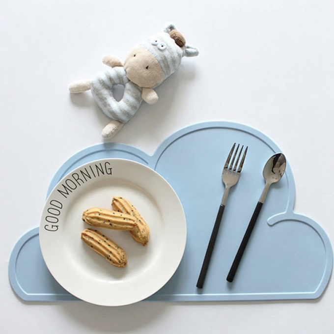 Blue Silicon Placemats for Babies