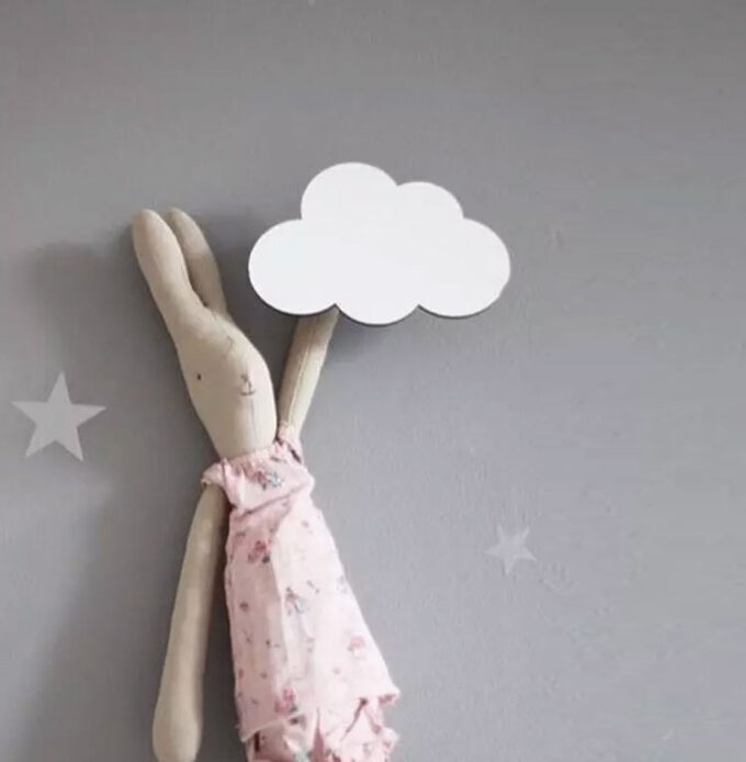 Cloud Wooden Hooks for baby room